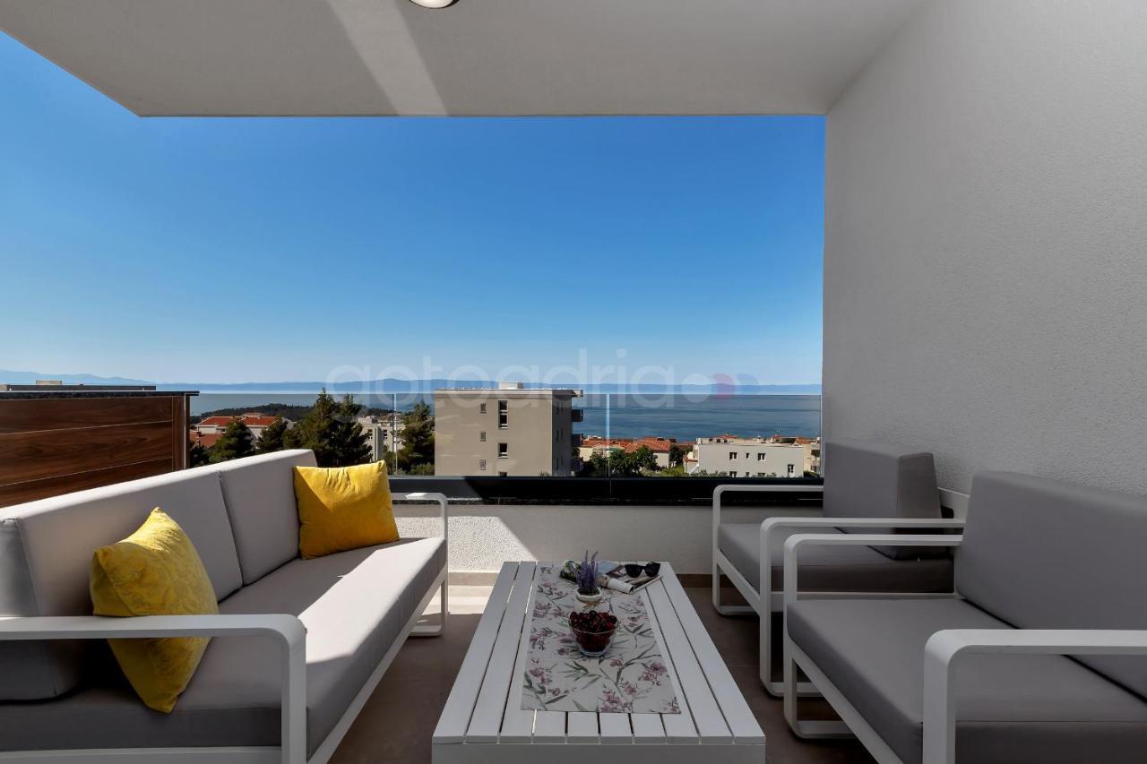 Luxury SeaView Apt Luki - FREE Parking Makarska Bagian luar foto